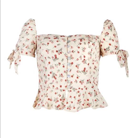 NWT $118 Senlis Renee Button Up Short Sleeve Top - Picture 3 of 9